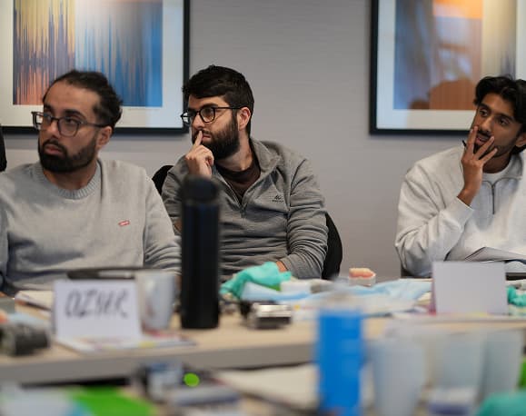 Clinicians attending a training session